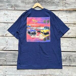 NWT In-N-Out Cotton Navy Blue Logo Tee Men’s Size XL